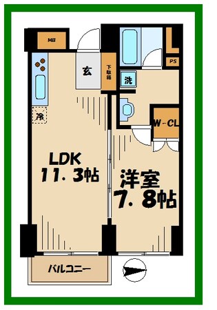 コート向ヶ丘 の物件間取画像